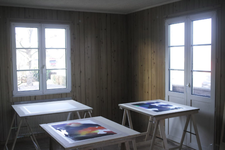 Chalet studio interior, Pratteln, Switzerland, 2013-2016