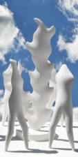 Organic and figurative forms in a ritual composition