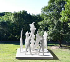 Organic and figurative forms in a ritual composition
