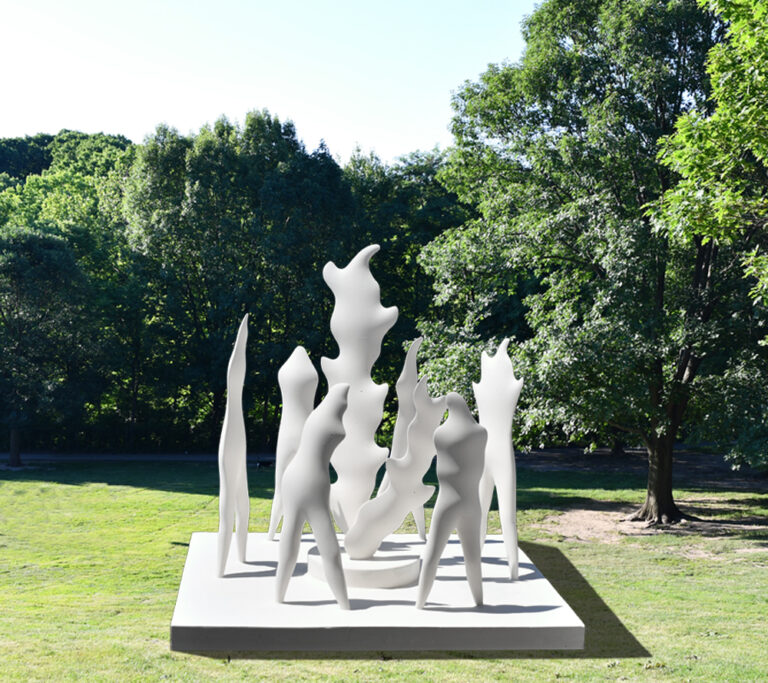Organic and figurative forms in a ritual composition